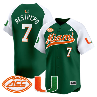 Miami Hurricanes 2024 Vapor Baseball Jersey - All Stitched