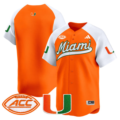 Miami Hurricanes 2024 Vapor Baseball Jersey - All Stitched