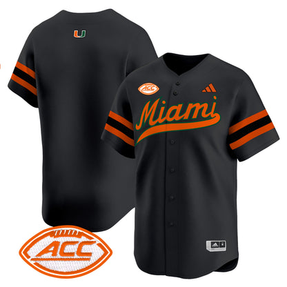 Miami Hurricanes 2024 Vapor Baseball Jersey - All Stitched