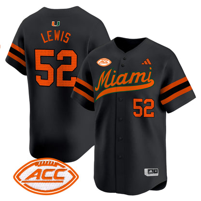Miami Hurricanes 2024 Vapor Baseball Jersey - All Stitched