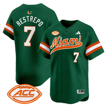 Miami Hurricanes 2024 Vapor Baseball Jersey - All Stitched