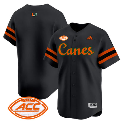 Miami Hurricanes 2024 Vapor Baseball Jersey V2 - All Stitched
