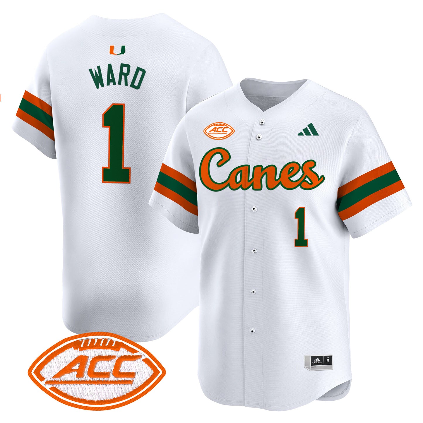 Miami Hurricanes 2024 Vapor Baseball Jersey V2 - All Stitched