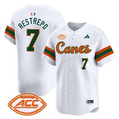 Miami Hurricanes 2024 Vapor Baseball Jersey V2 - All Stitched