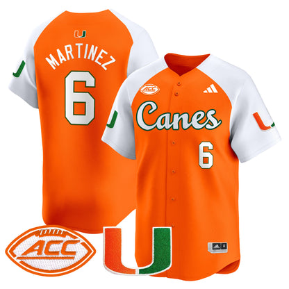 Miami Hurricanes 2024 Vapor Baseball Jersey V2 - All Stitched