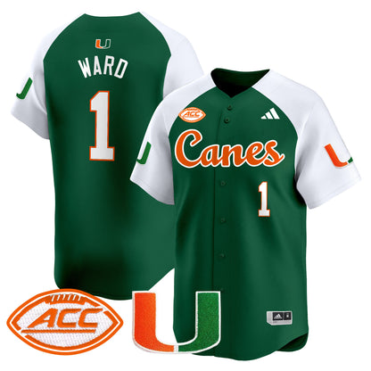 Miami Hurricanes 2024 Vapor Baseball Jersey V2 - All Stitched