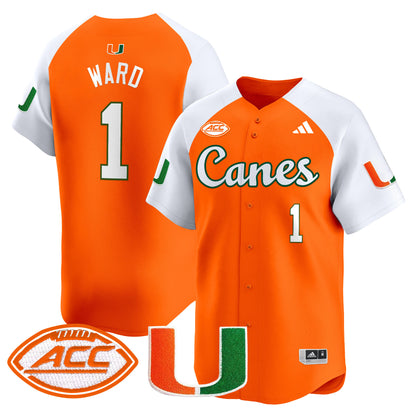 Miami Hurricanes 2024 Vapor Baseball Jersey V2 - All Stitched