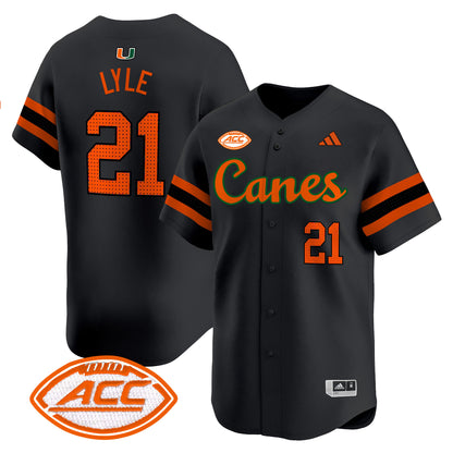 Miami Hurricanes 2024 Vapor Baseball Jersey V2 - All Stitched