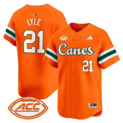 Miami Hurricanes 2024 Vapor Baseball Jersey V2 - All Stitched
