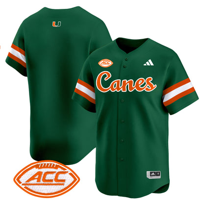 Miami Hurricanes 2024 Vapor Baseball Jersey V2 - All Stitched