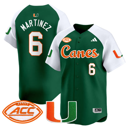 Miami Hurricanes 2024 Vapor Baseball Jersey V2 - All Stitched