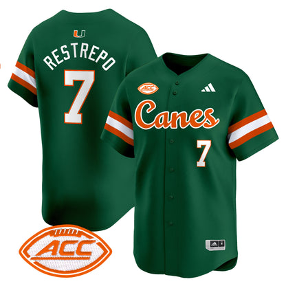 Miami Hurricanes 2024 Vapor Baseball Jersey V2 - All Stitched