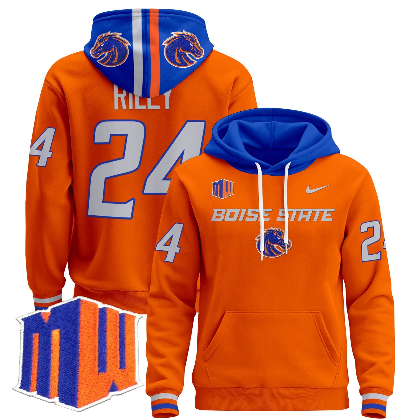 Boise State Broncos 2024 Pullover Hoodie V2
