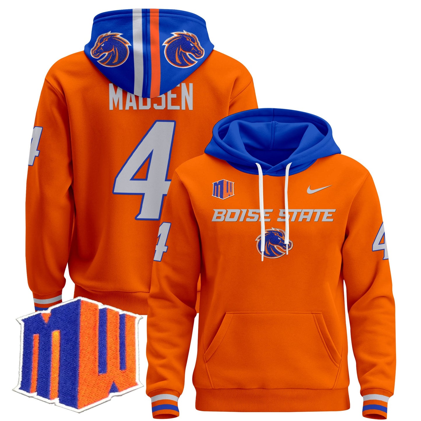 Boise State Broncos 2024 Pullover Hoodie V2