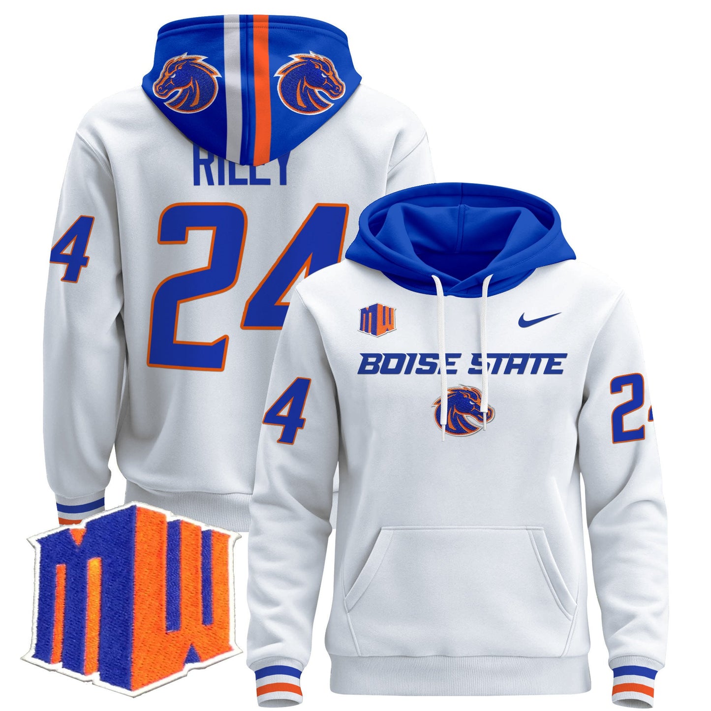 Boise State Broncos 2024 Pullover Hoodie V2