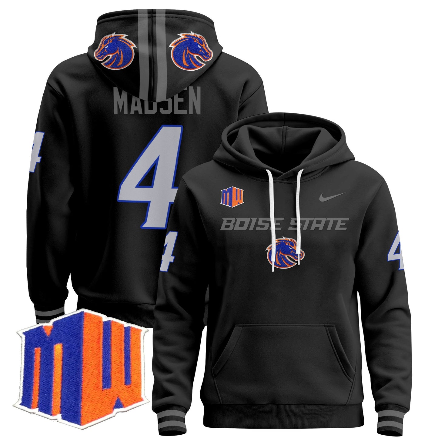 Boise State Broncos 2024 Pullover Hoodie V2