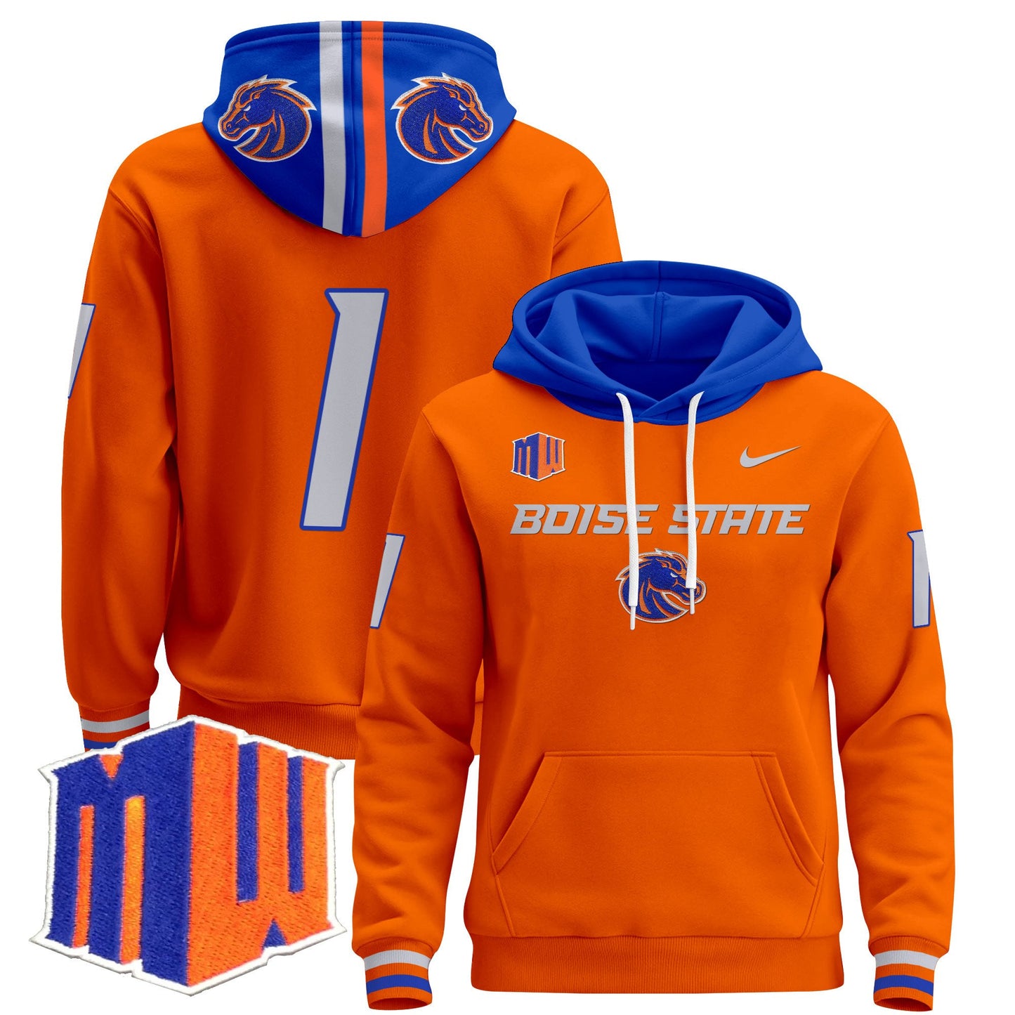 Boise State Broncos 2024 Pullover Hoodie V2