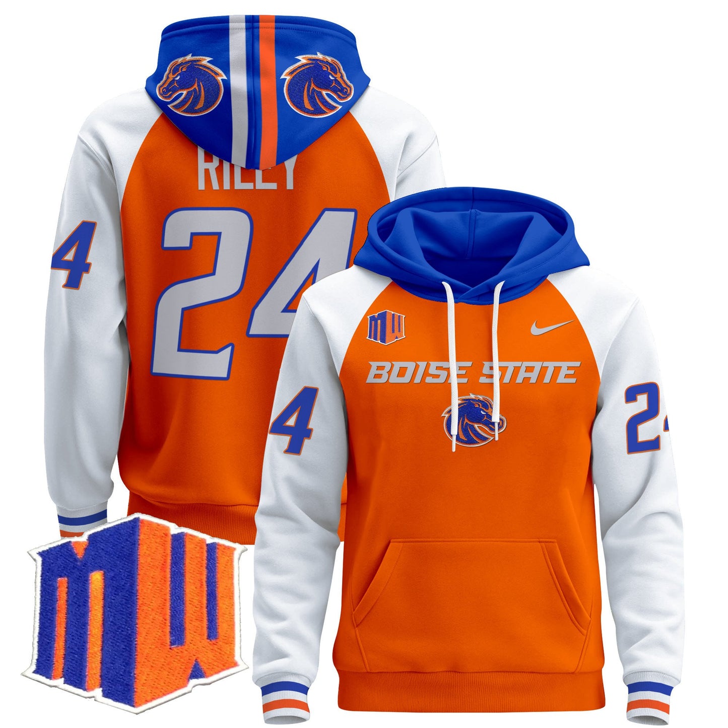 Boise State Broncos 2024 Pullover Hoodie V2