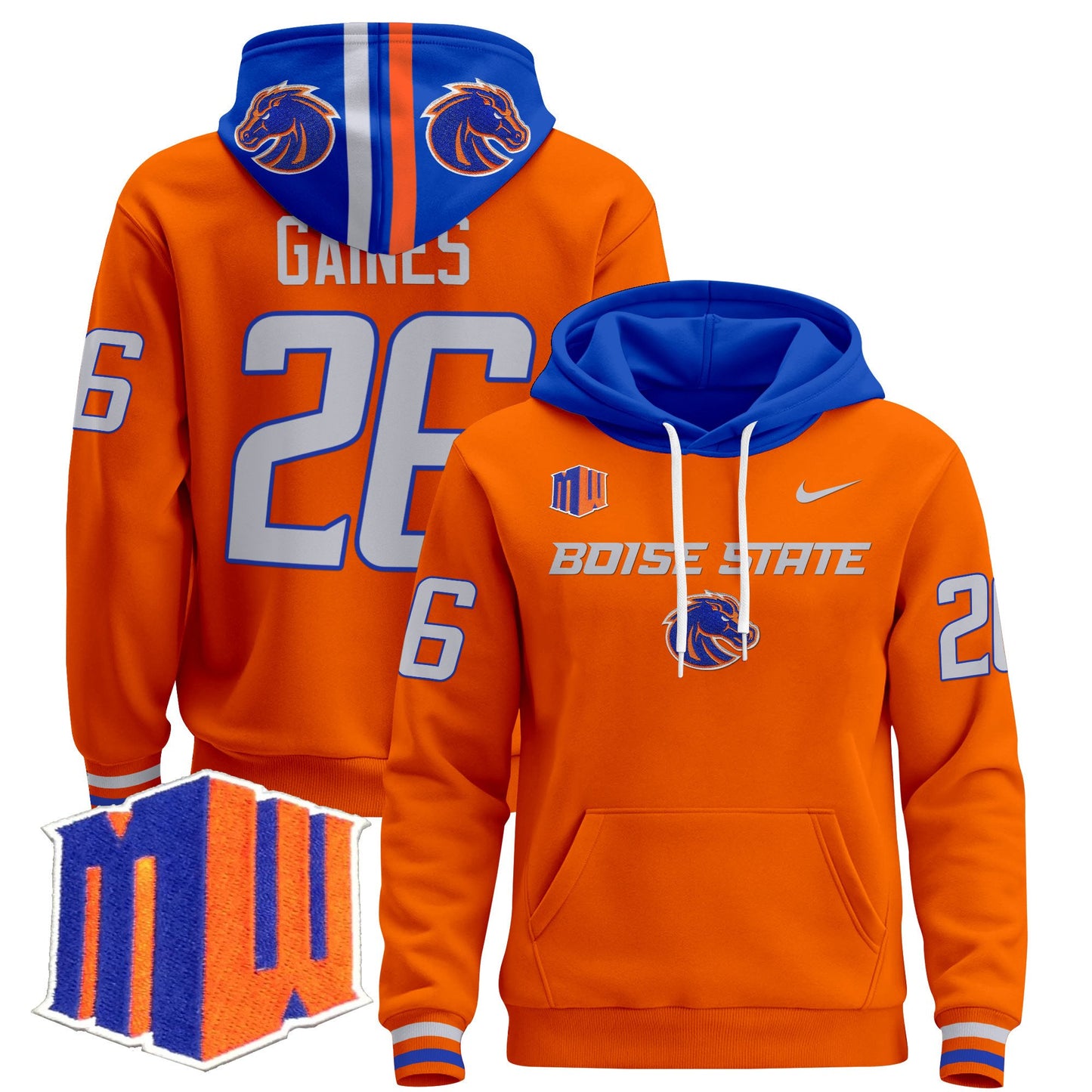 Boise State Broncos 2024 Pullover Hoodie V2