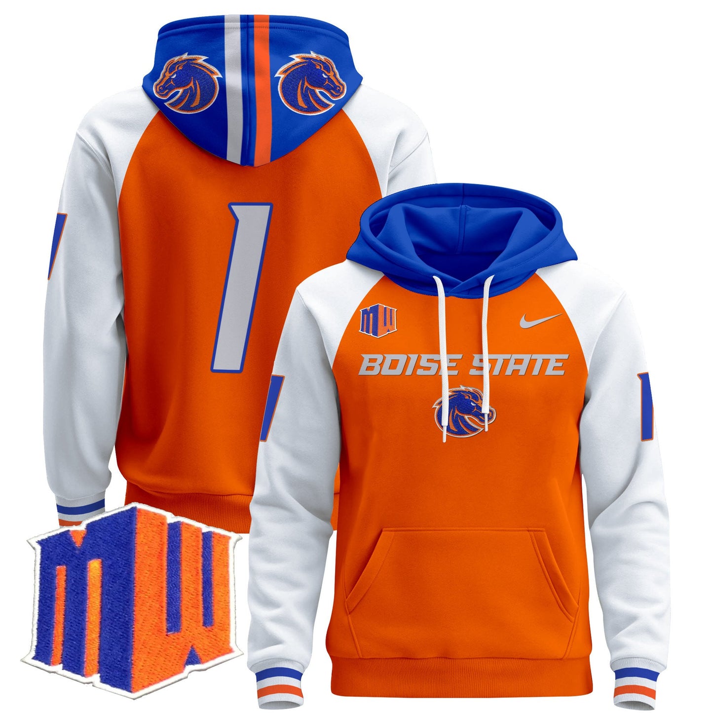 Boise State Broncos 2024 Pullover Hoodie V2