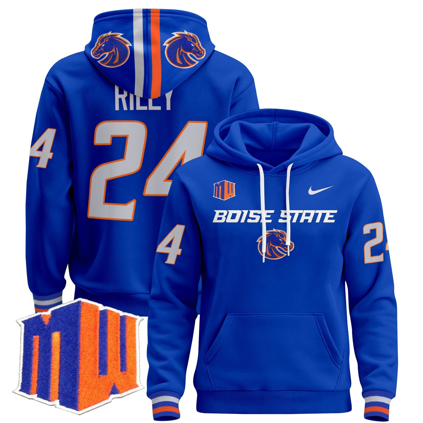 Boise State Broncos 2024 Pullover Hoodie V2