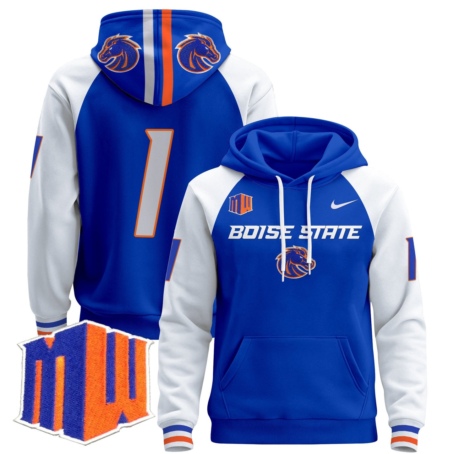 Boise State Broncos 2024 Pullover Hoodie V2