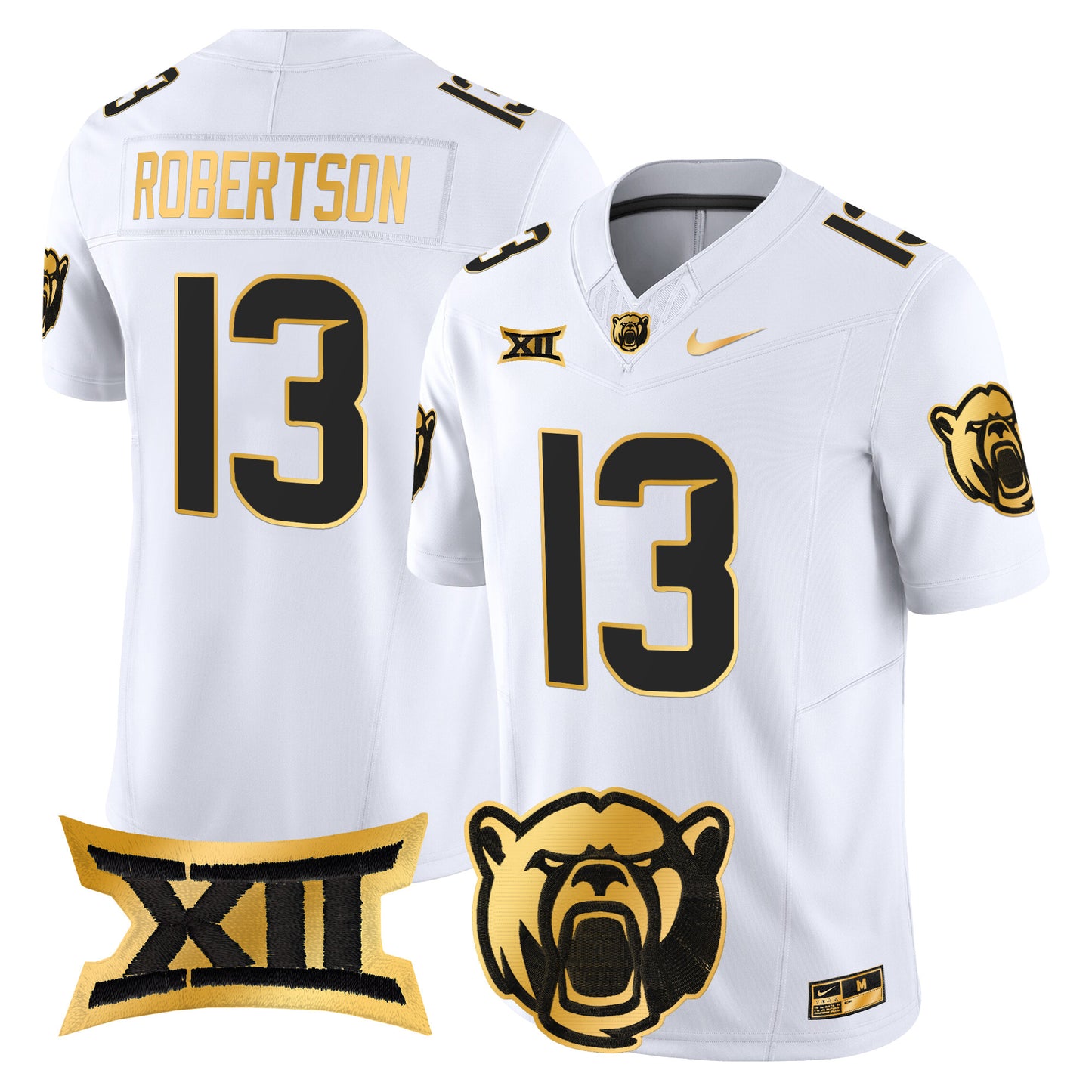 Baylor Bears 2024 Gold Vapor Limited Jersey - All stitched