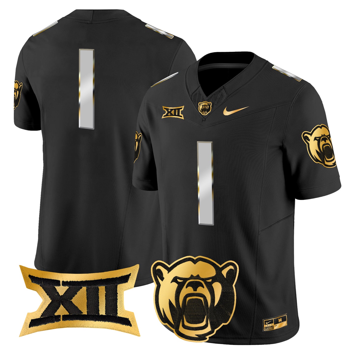 Baylor Bears 2024 Gold Vapor Limited Jersey - All stitched