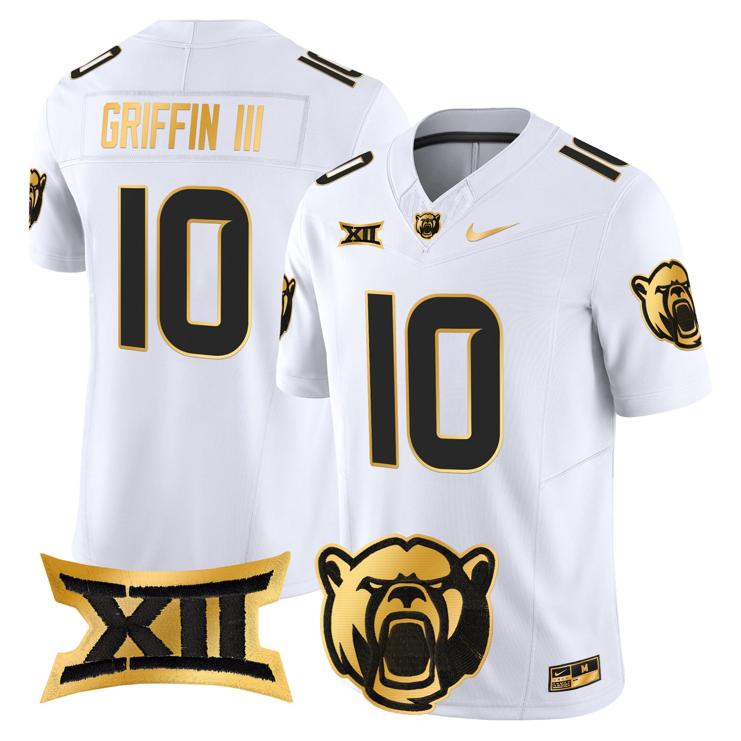 Baylor Bears 2024 Gold Vapor Limited Jersey - All stitched