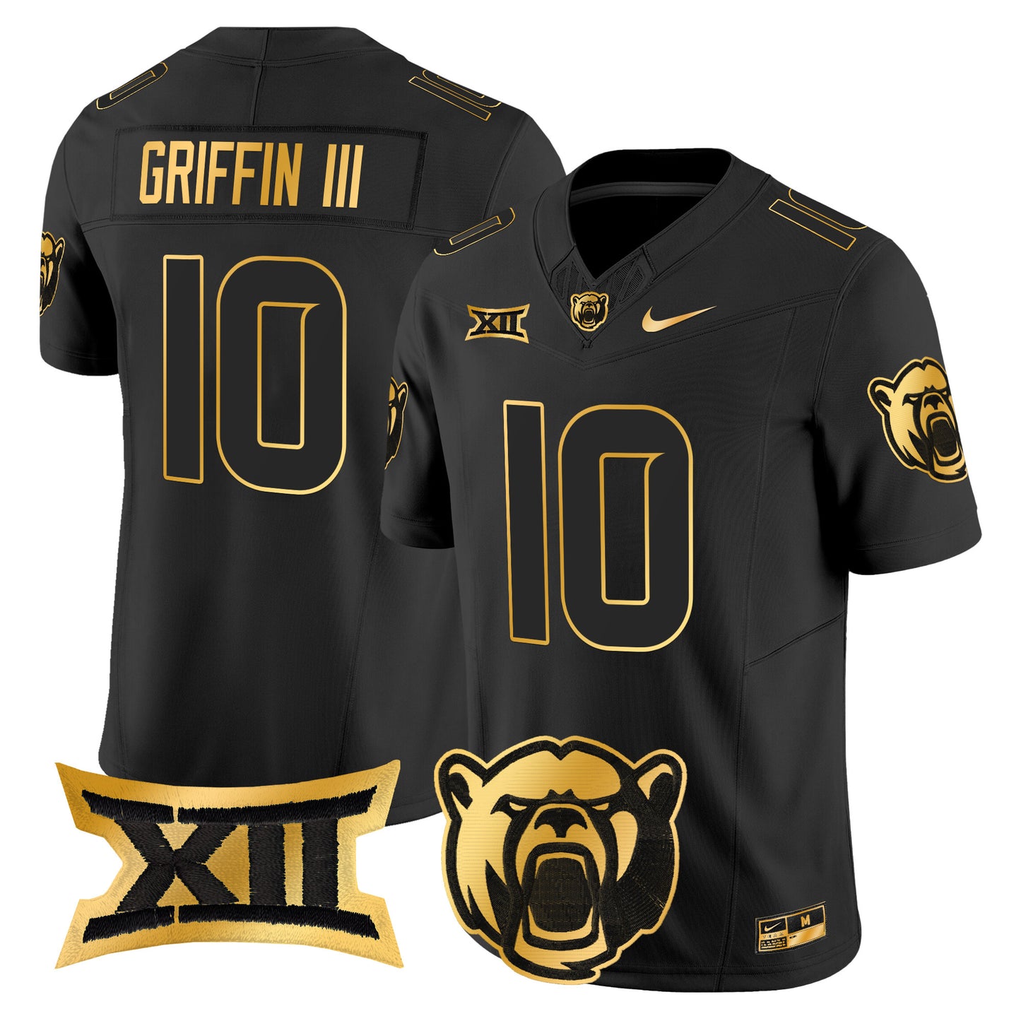 Baylor Bears 2024 Gold Vapor Limited Jersey - All stitched