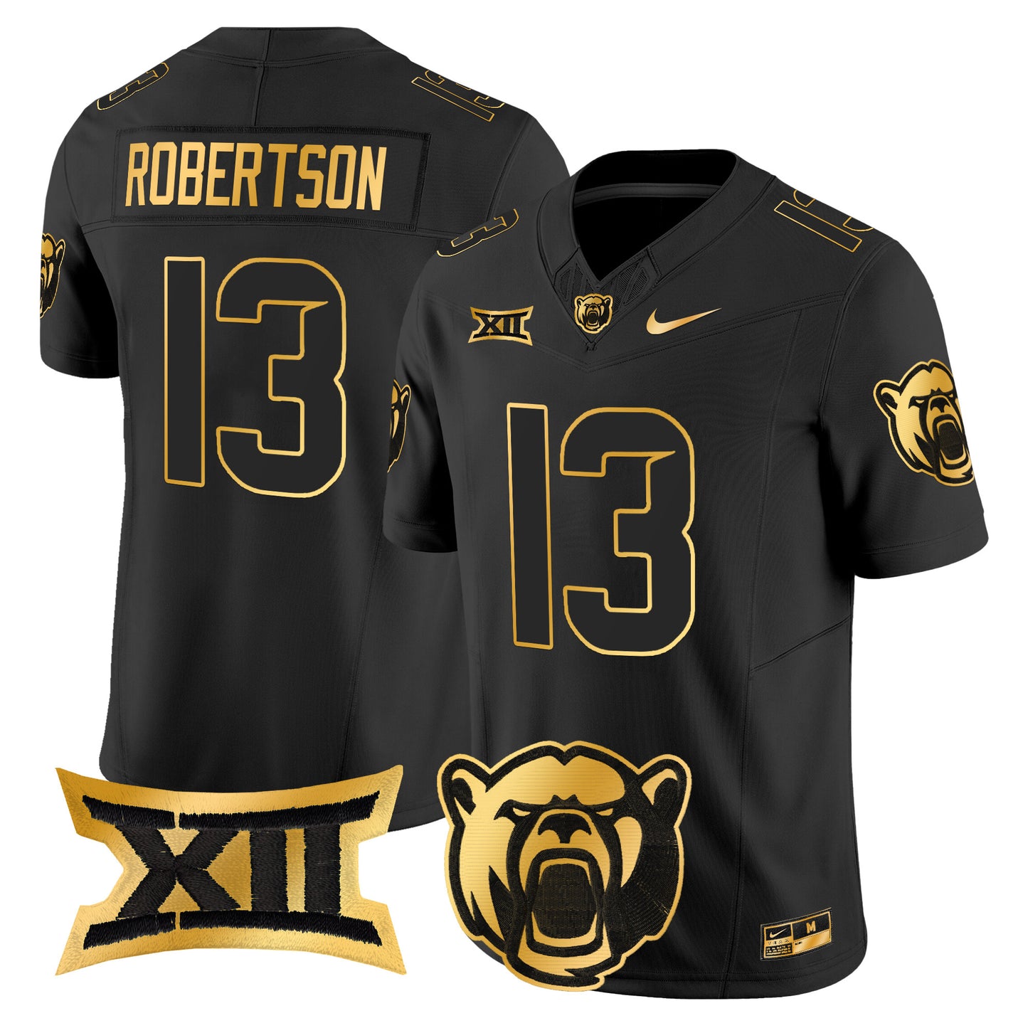 Baylor Bears 2024 Gold Vapor Limited Jersey - All stitched