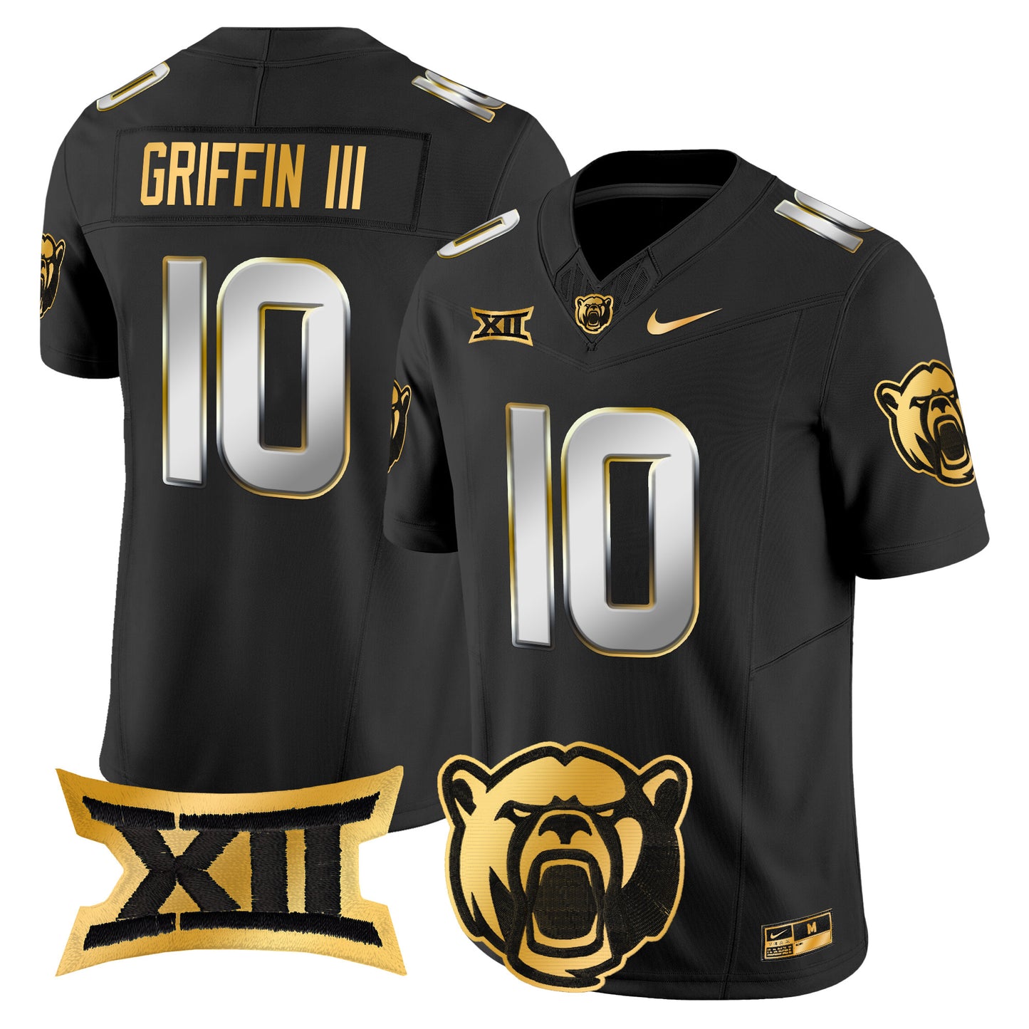 Baylor Bears 2024 Gold Vapor Limited Jersey - All stitched