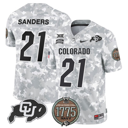 Buffaloes 2024 Salute to Service Establishment Year Patch Vapor Limited Jersey - All Stitched