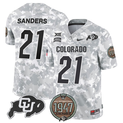 Buffaloes 2024 Salute to Service Establishment Year Patch Vapor Limited Jersey - All Stitched