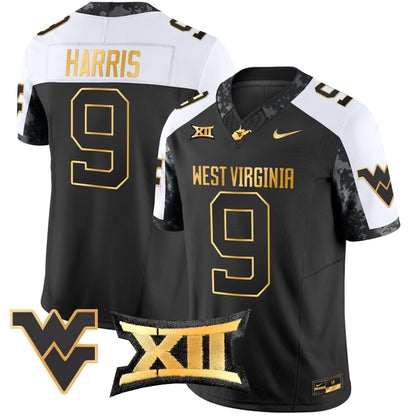West Virginia Mountaineers 2024 Gold Vapor Limited Jersey - All Stitched