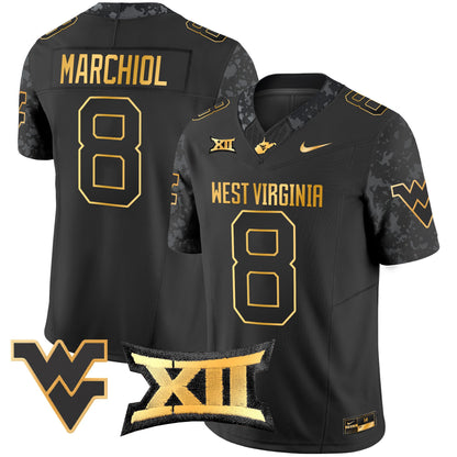 West Virginia Mountaineers 2024 Gold Vapor Limited Jersey - All Stitched