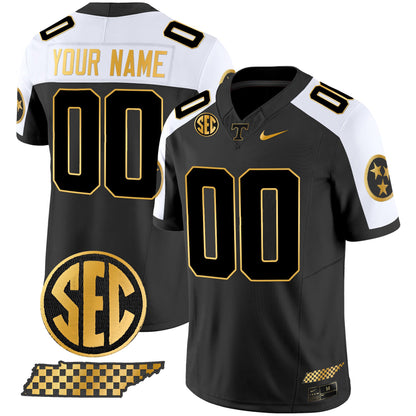 Tennessee Volunteers 2024 Gold Vapor Limited Custom Jersey V2 - All Stitched
