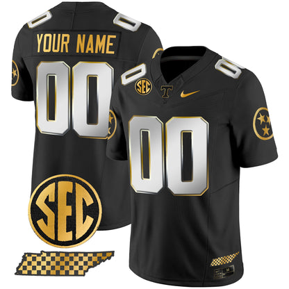 Tennessee Volunteers 2024 Gold Vapor Limited Custom Jersey V2 - All Stitched