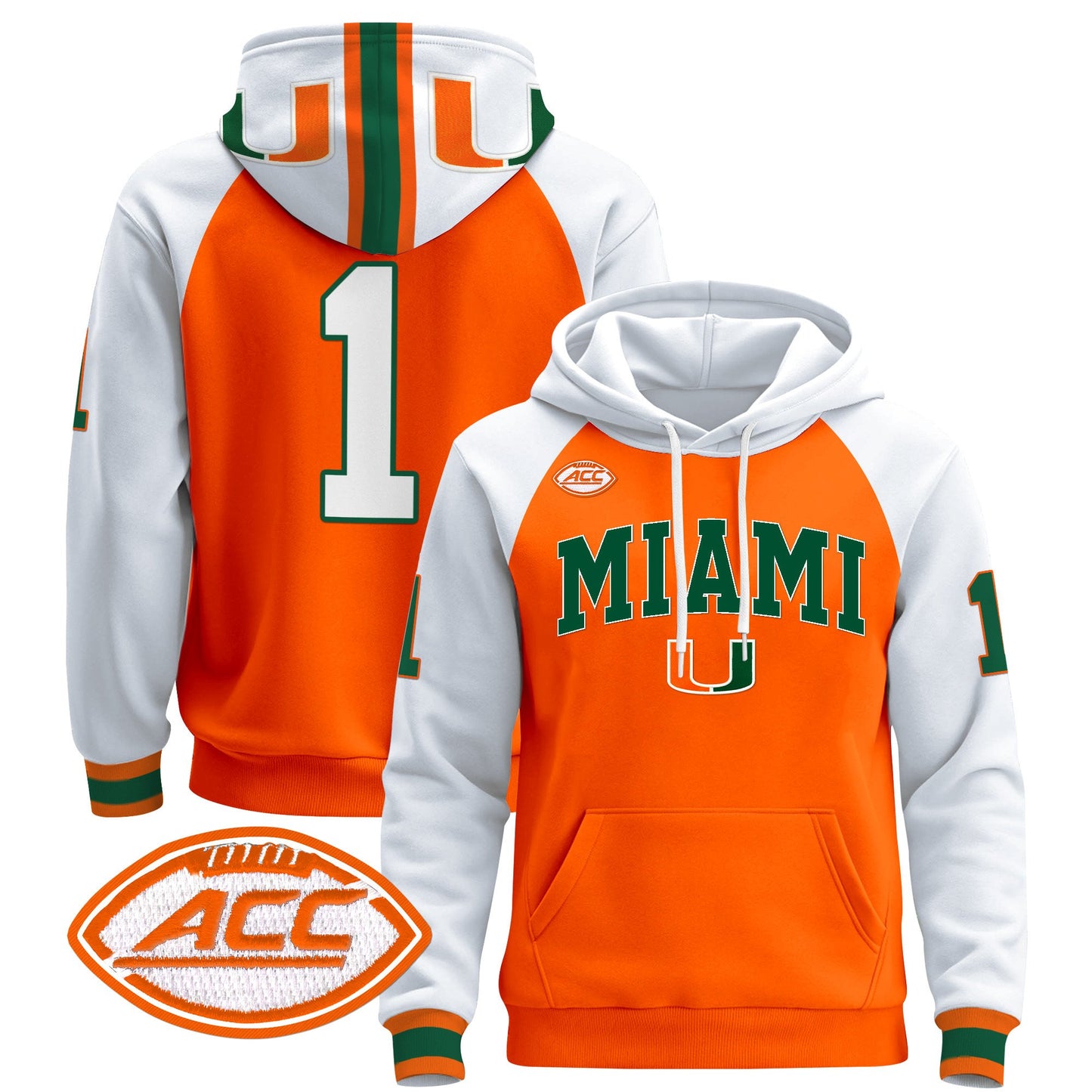 Miami Hurricanes 2024 Pullover Hoodie V2