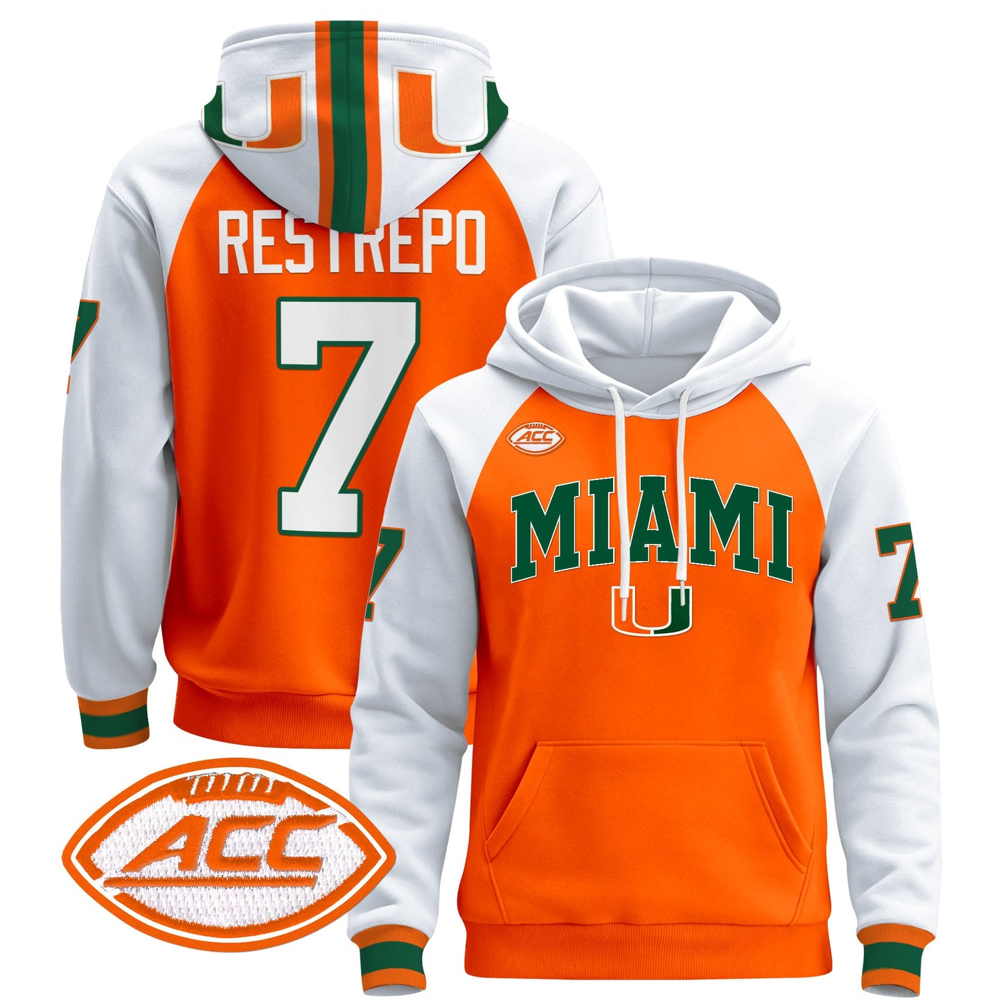 Miami Hurricanes 2024 Pullover Hoodie V2