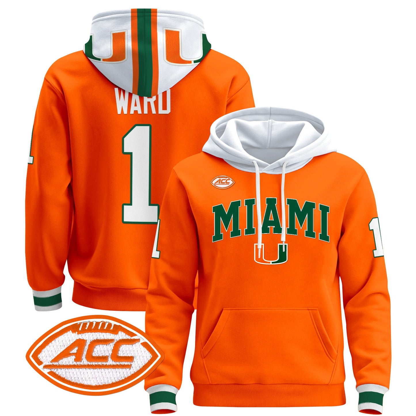 Miami Hurricanes 2024 Pullover Hoodie V2