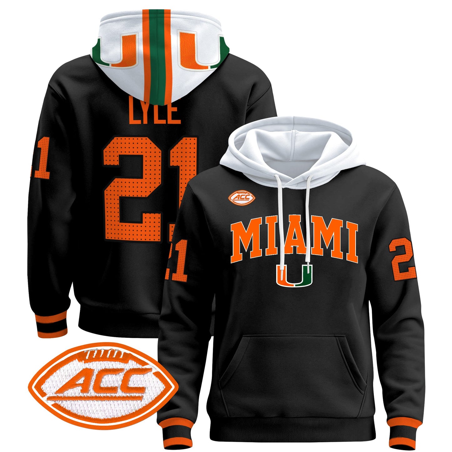 Miami Hurricanes 2024 Pullover Hoodie V2