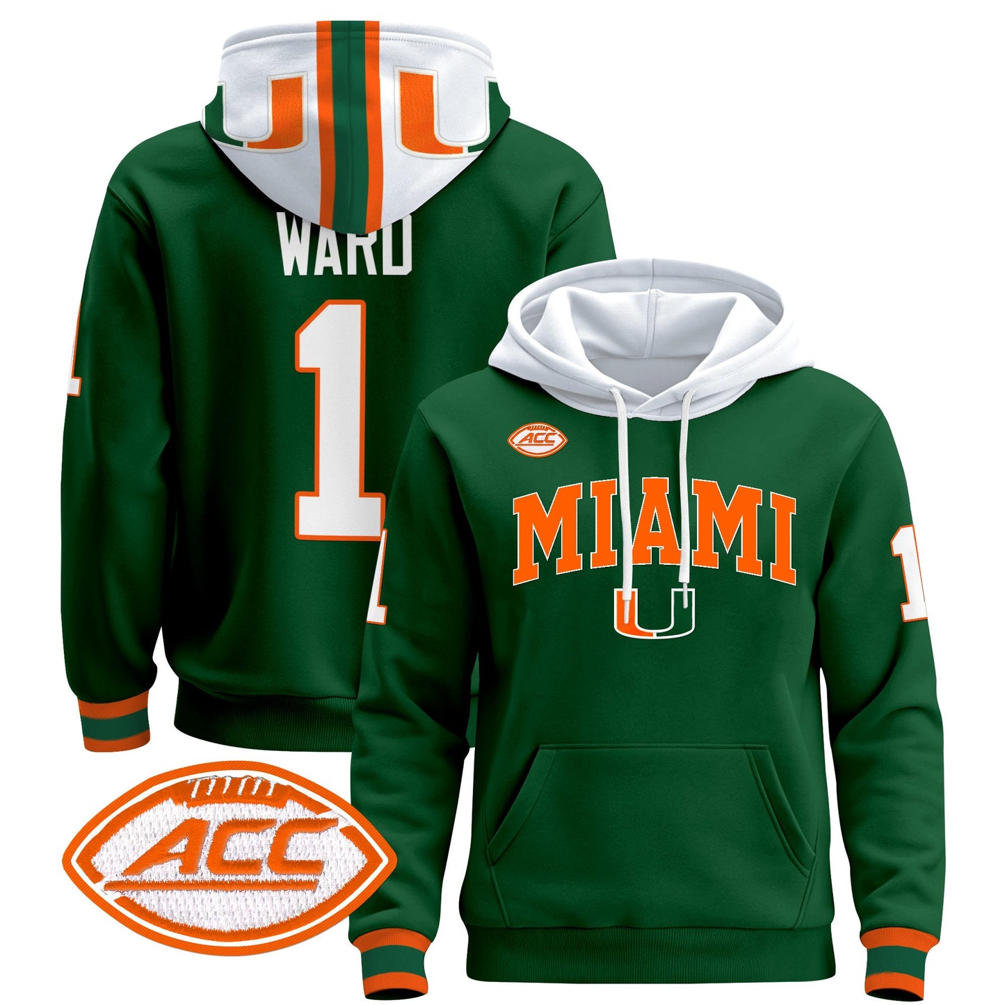 Miami Hurricanes 2024 Pullover Hoodie V2