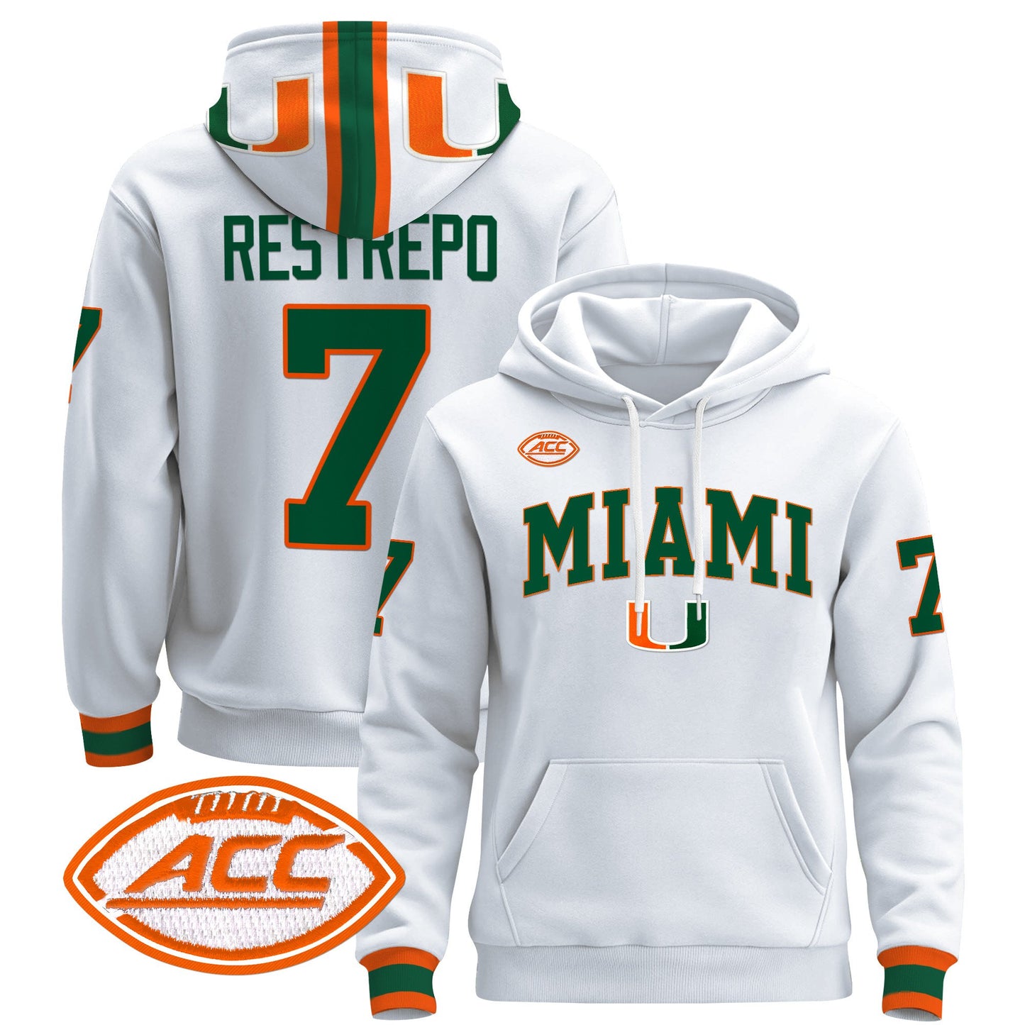 Miami Hurricanes 2024 Pullover Hoodie V2