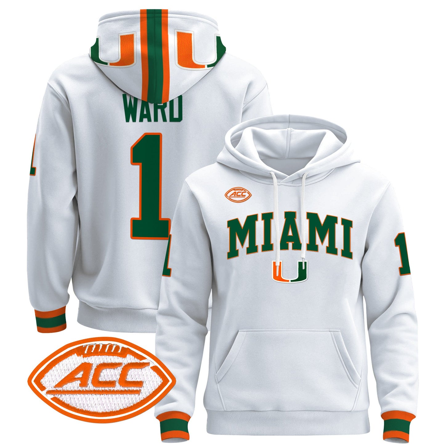 Miami Hurricanes 2024 Pullover Hoodie V2