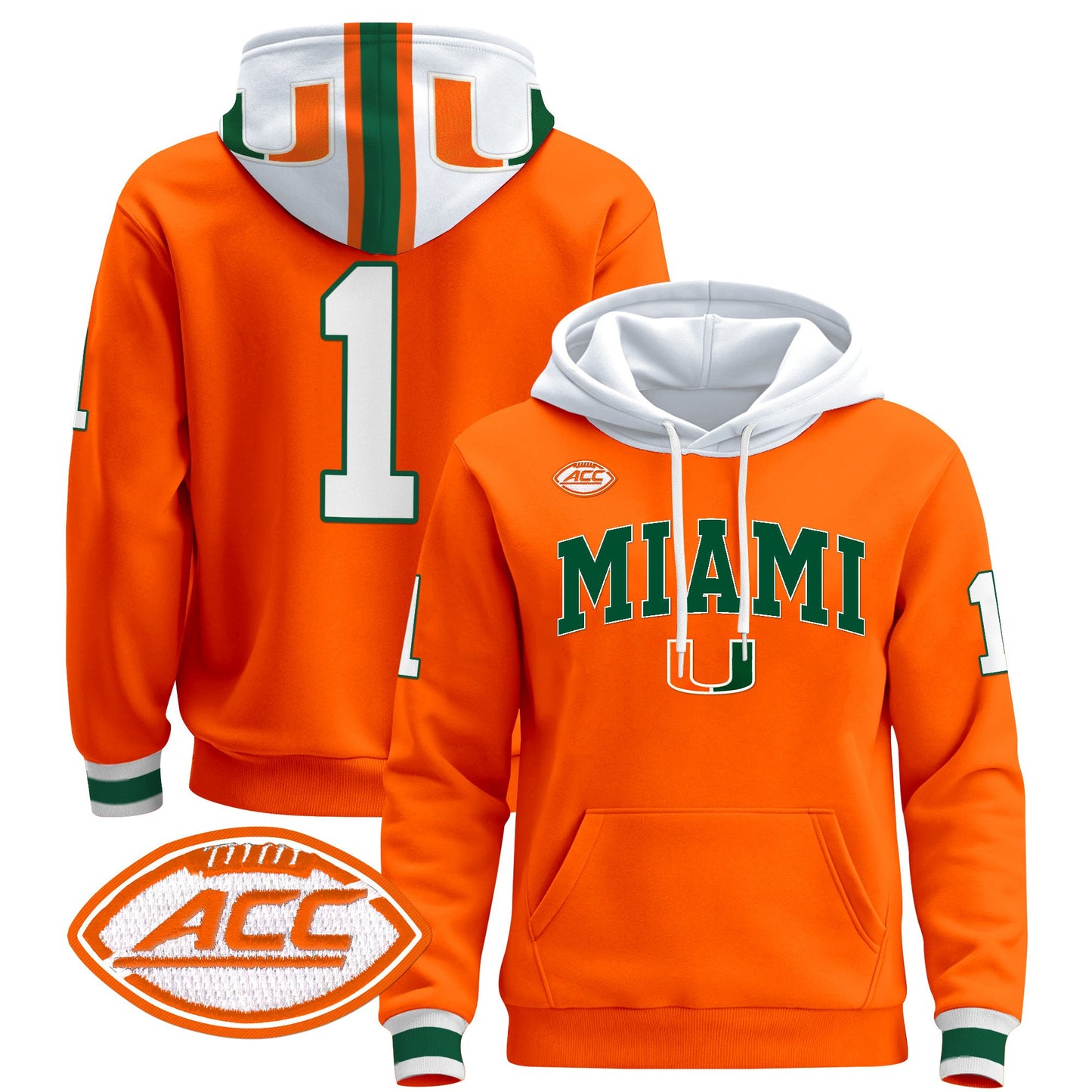 Miami Hurricanes 2024 Pullover Hoodie V2