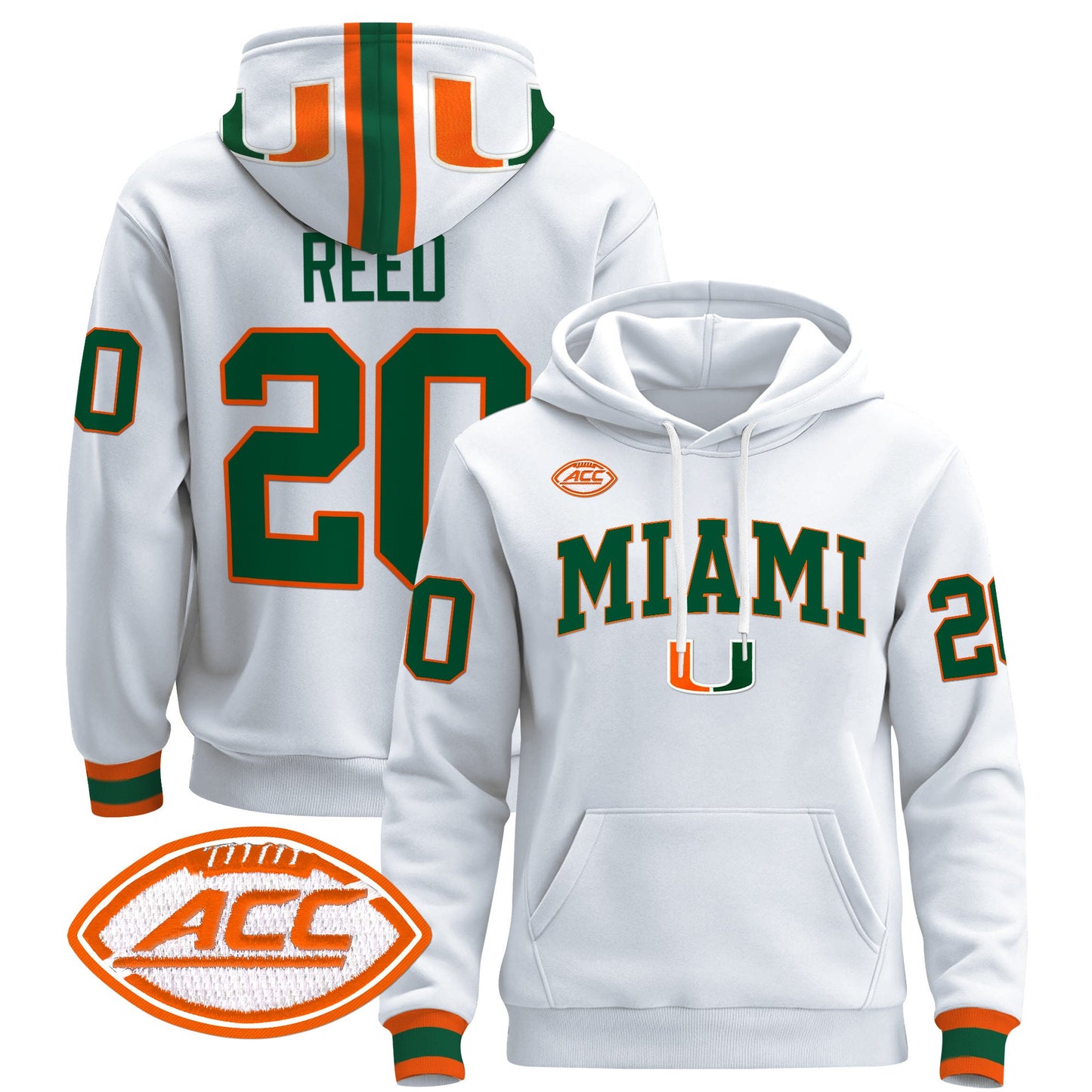 Miami Hurricanes 2024 Pullover Hoodie V2