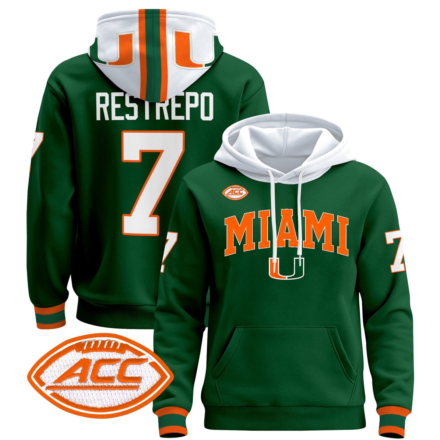 Miami Hurricanes 2024 Pullover Hoodie V2