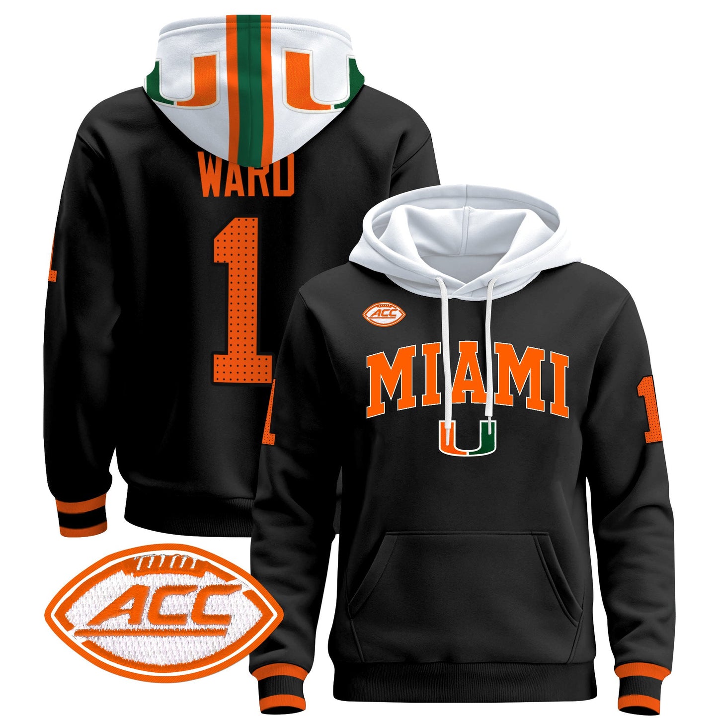 Miami Hurricanes 2024 Pullover Hoodie V2