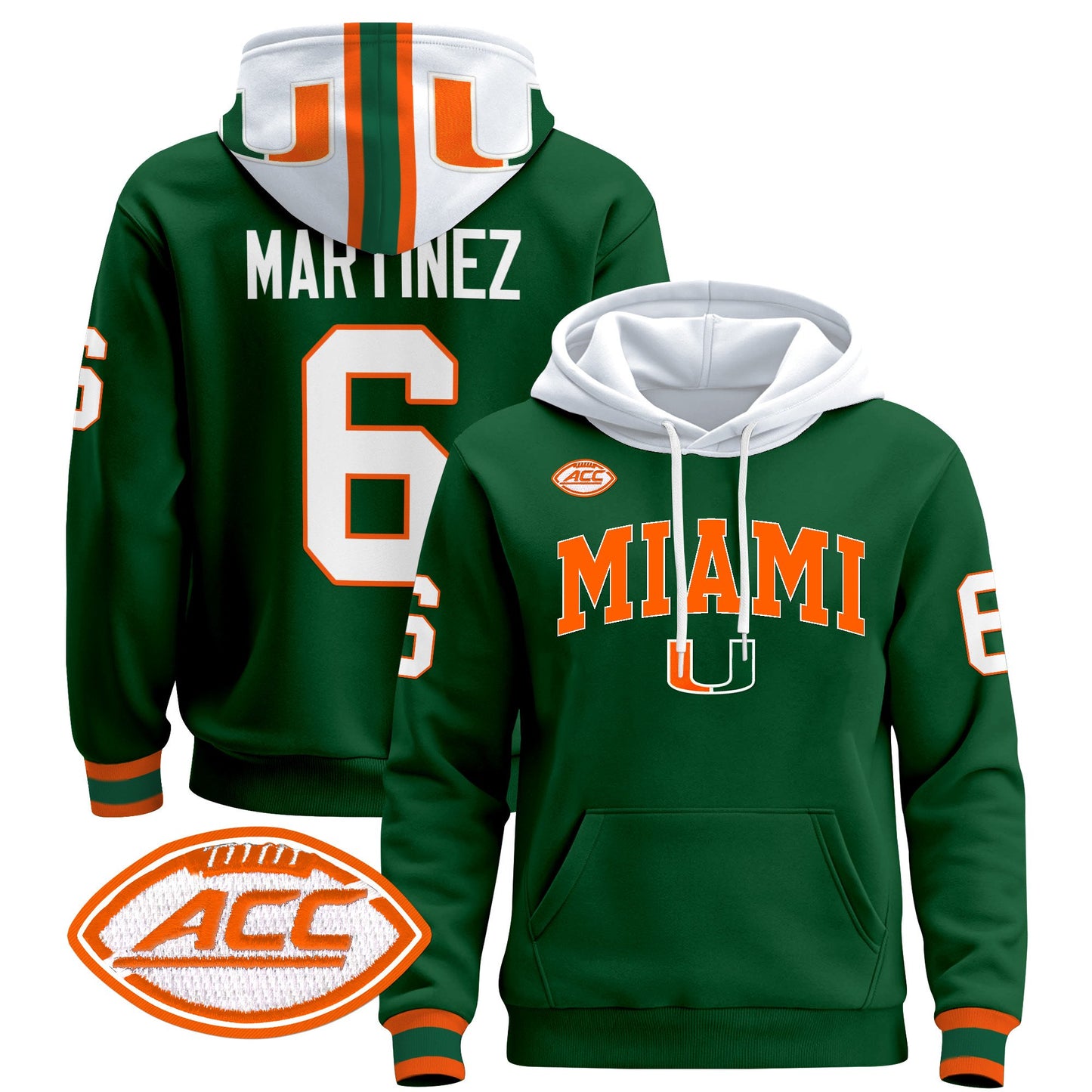 Miami Hurricanes 2024 Pullover Hoodie V2
